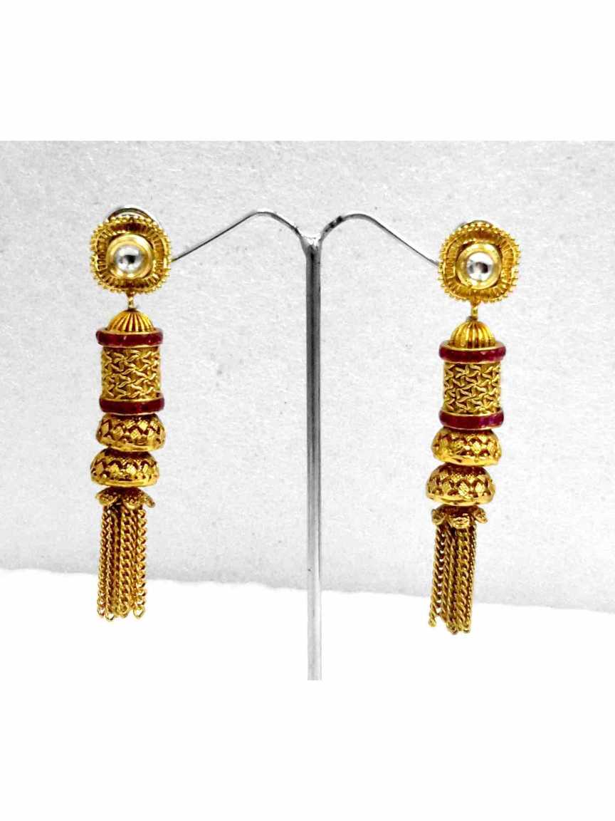 checkered_polki-earring-ERCK13632RBHG