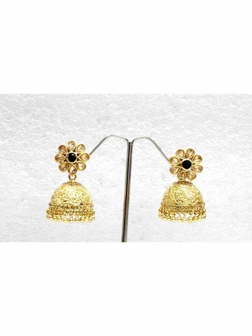 EARRING in CHECKERED POLKI Style | Design - 13694