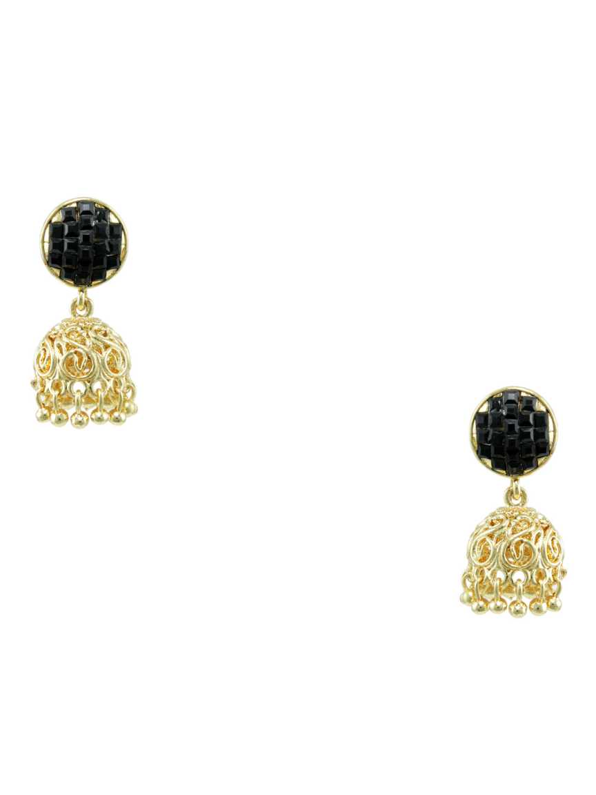 EARRING in CHECKERED POLKI Style | Design - 13695