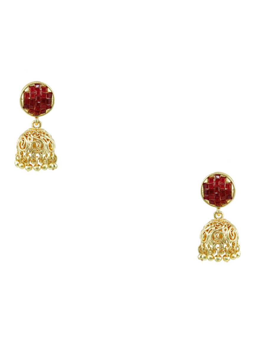 checkered_polki-earring-ERCK13695RBHG
