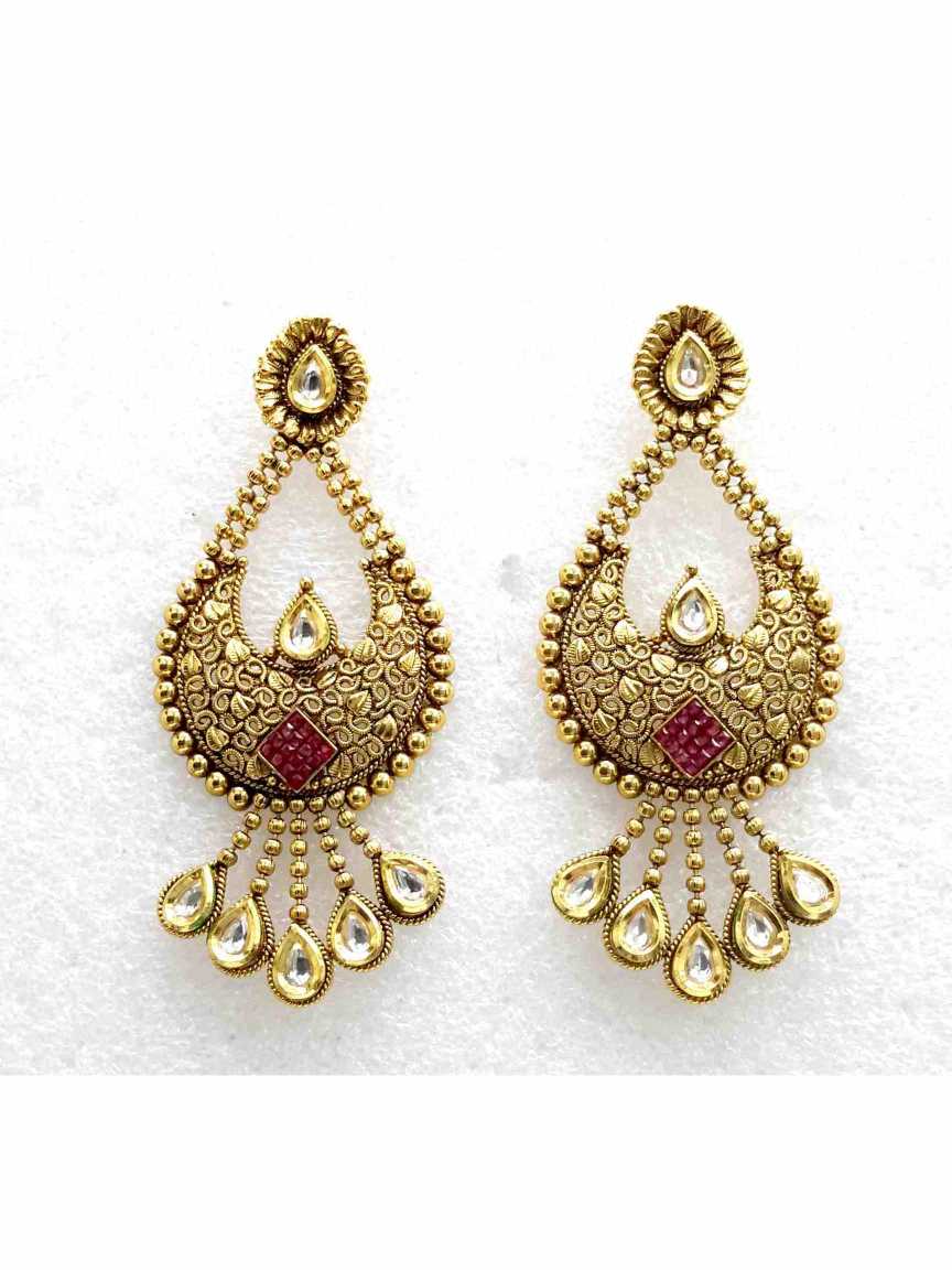 checkered_polki-earring-ERCK13710RBHG