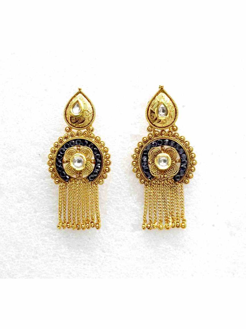 checkered_polki-earring-ERCK13711BLHG