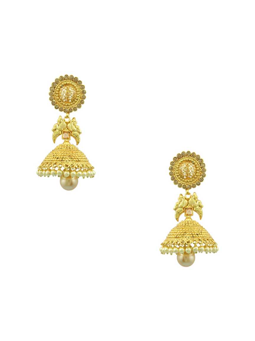 EARRING in CHECKERED POLKI Style | Design - 13768
