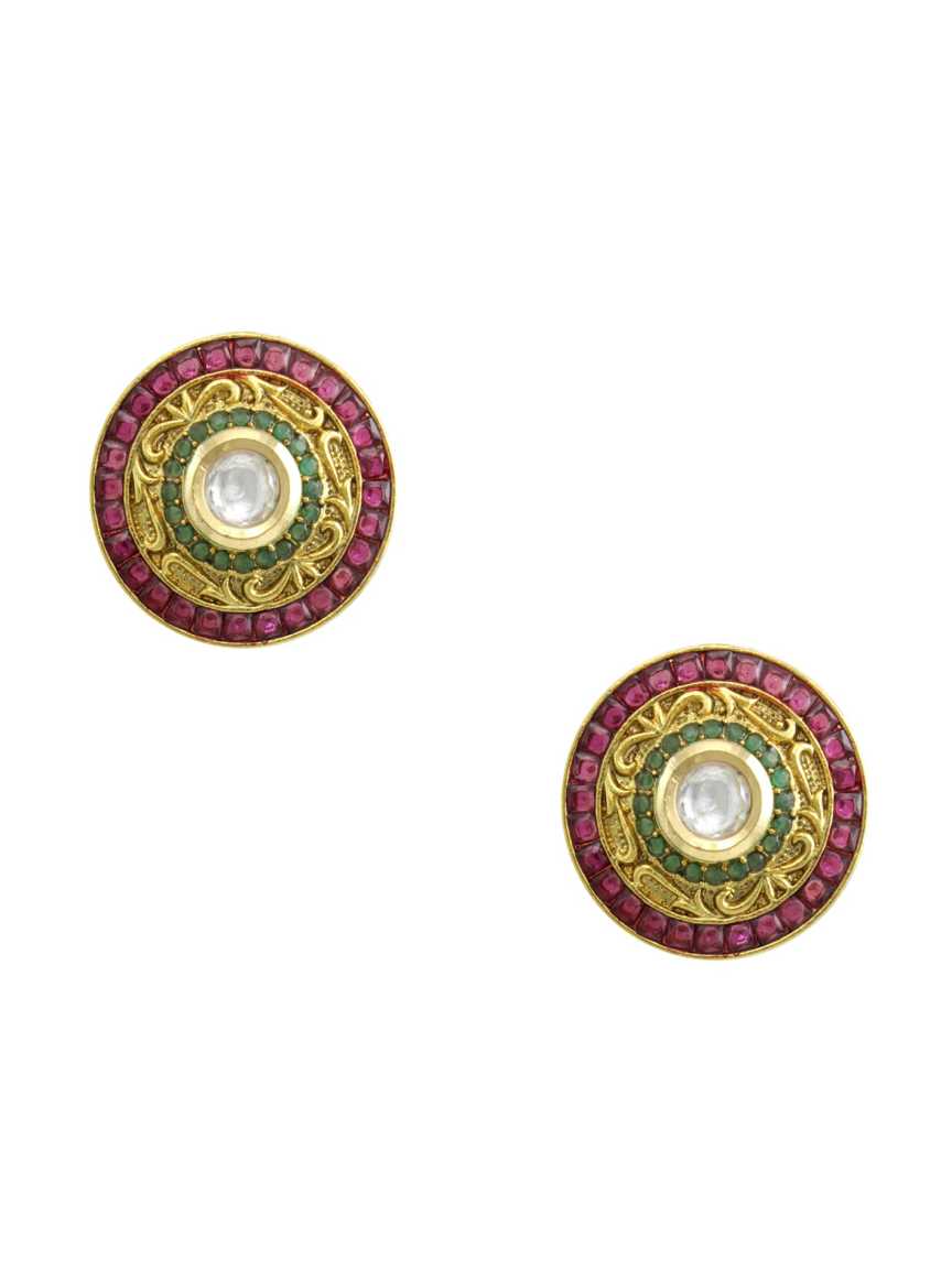 checkered_polki-earring-ERCK13902REHG