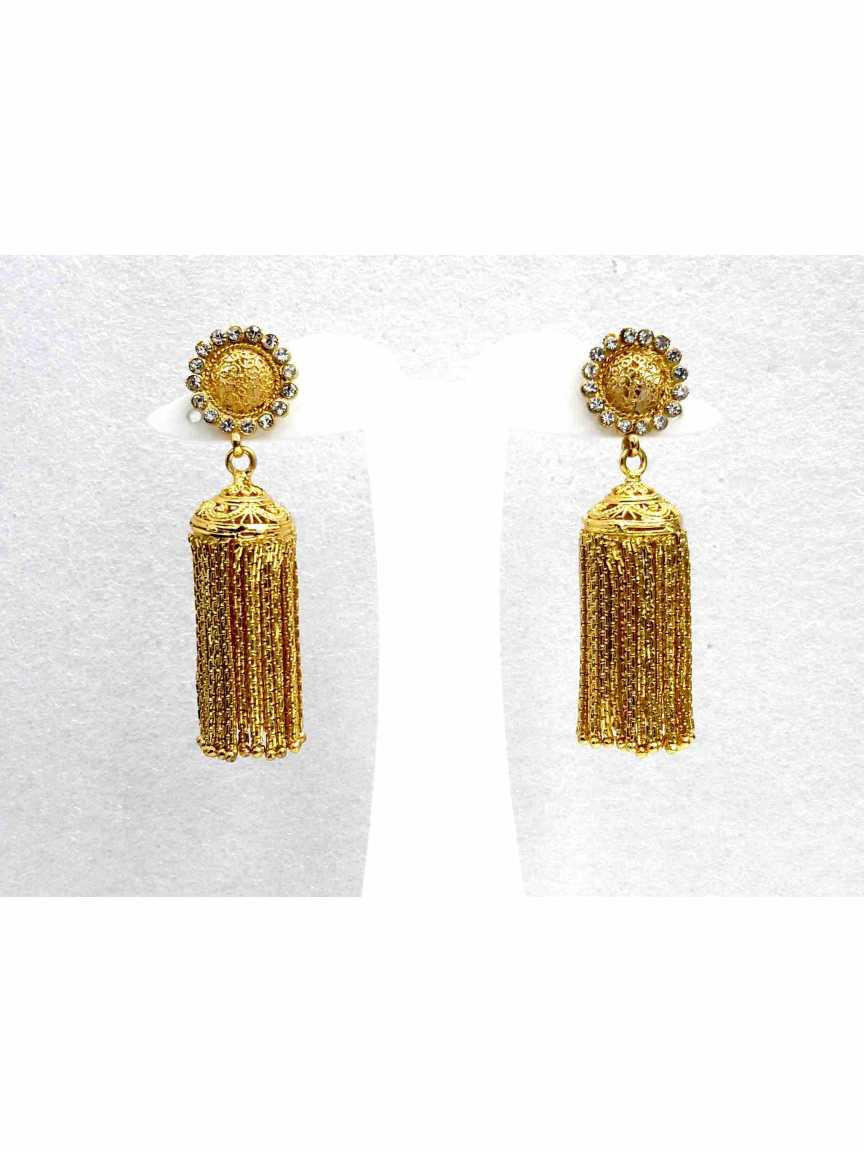 EARRING in CHECKERED POLKI Style | Design - 13947