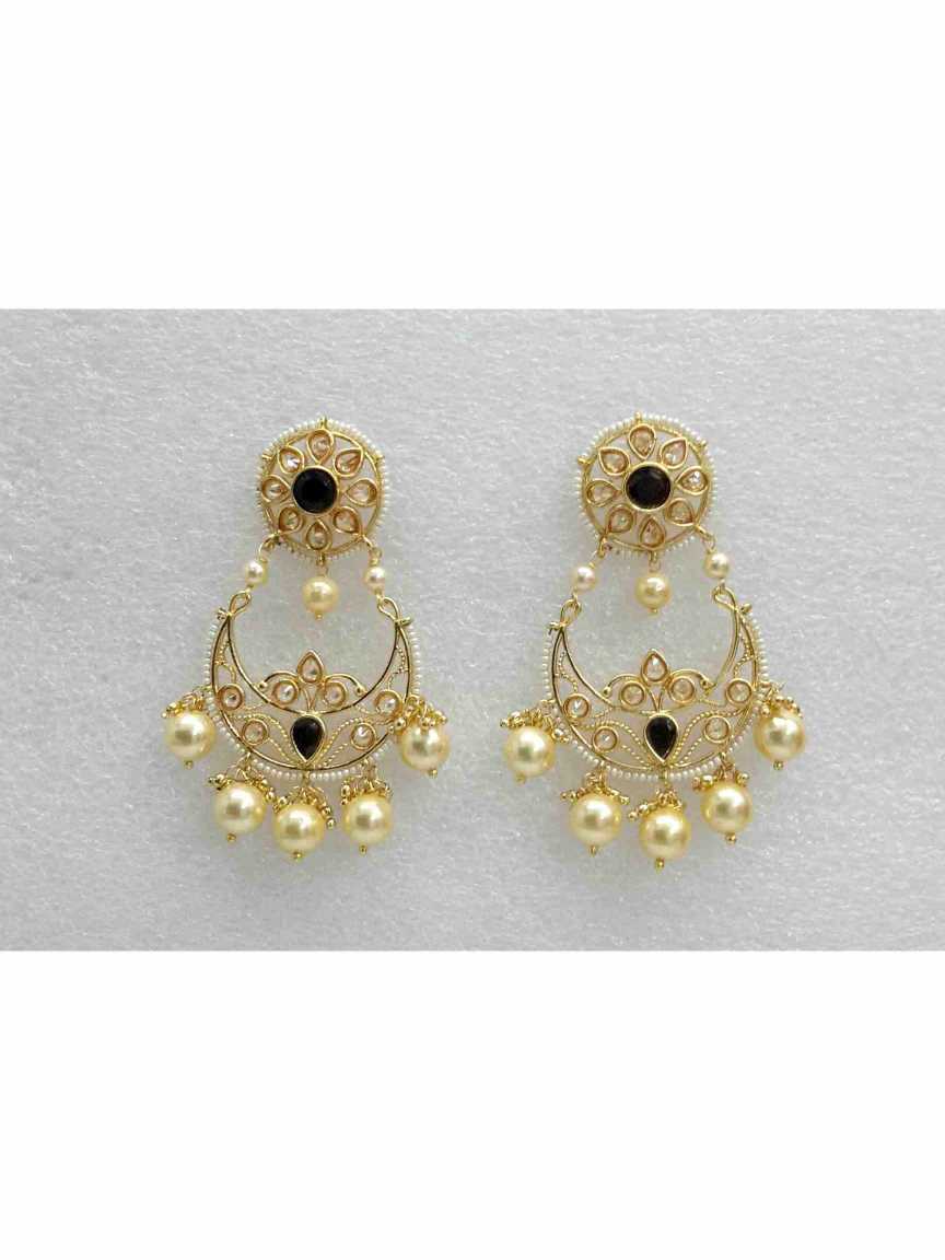 checkered_polki-earring-ERCK14003BKHG