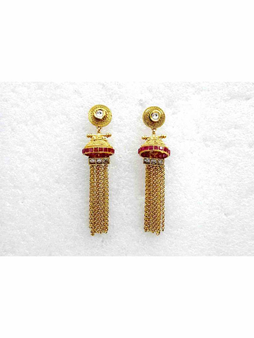 checkered_polki-earring-ERCK14054RBHG