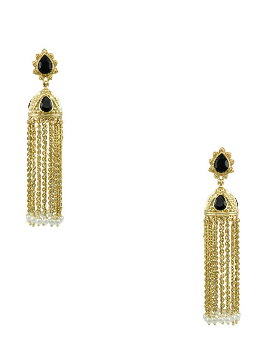 EARRING in CHECKERED POLKI Style | Design - 14078