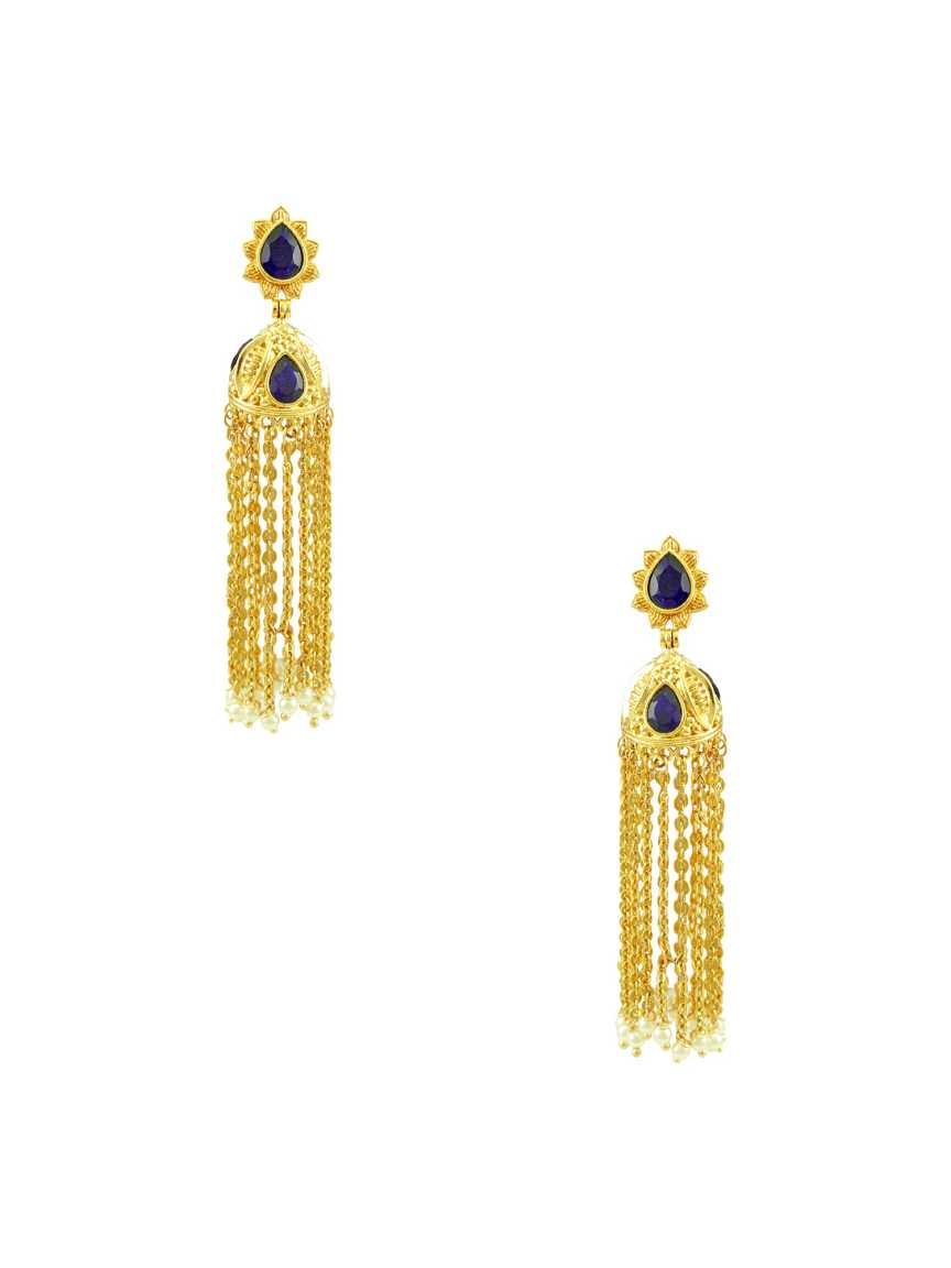 checkered_polki-earring-ERCK14078BLHG