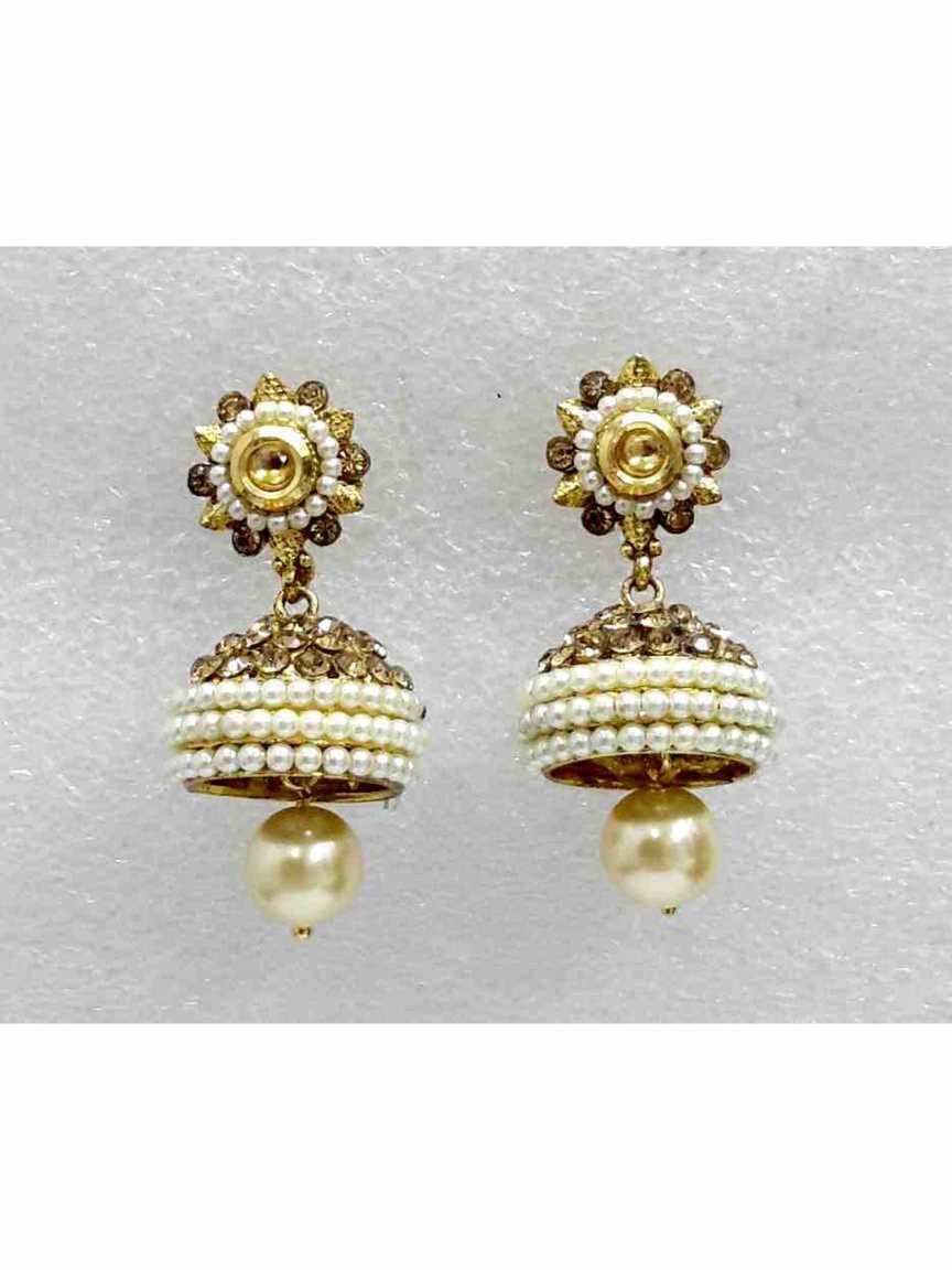 EARRING in CHECKERED POLKI Style | Design - 14147