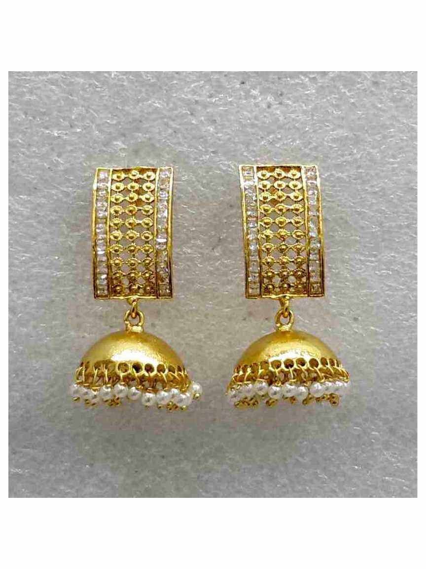 EARRING in CHECKERED POLKI Style | Design - 14217
