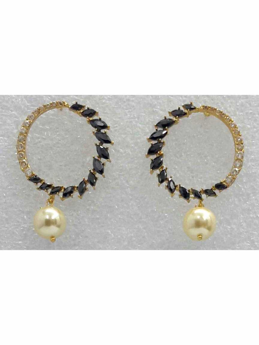checkered_polki-earring-ERCK14226BKHG