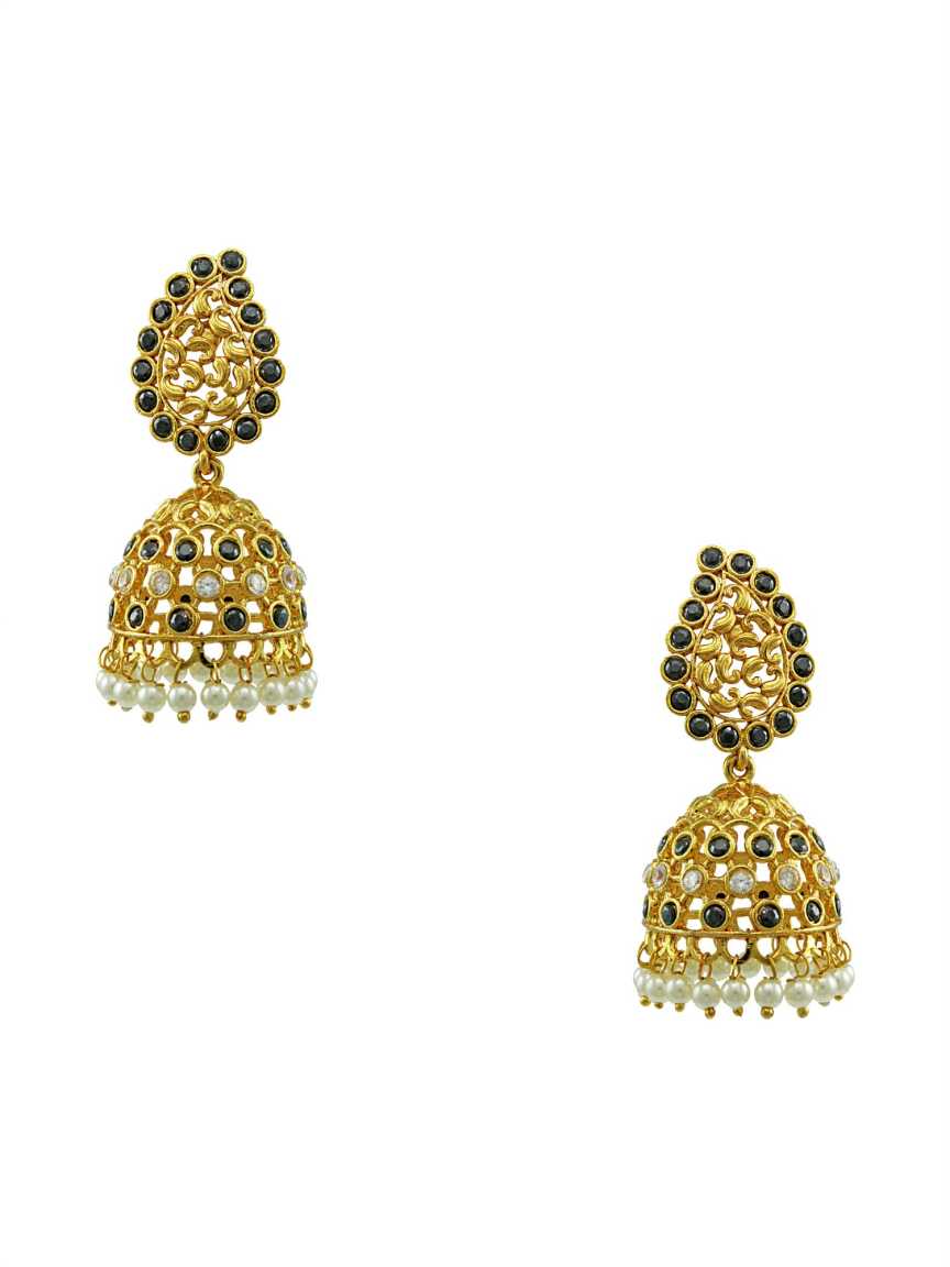 checkered_polki-earring-ERCK14383BKHG
