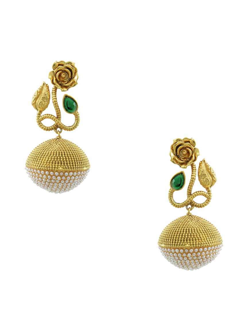 EARRING in CHECKERED POLKI Style | Design - 14767