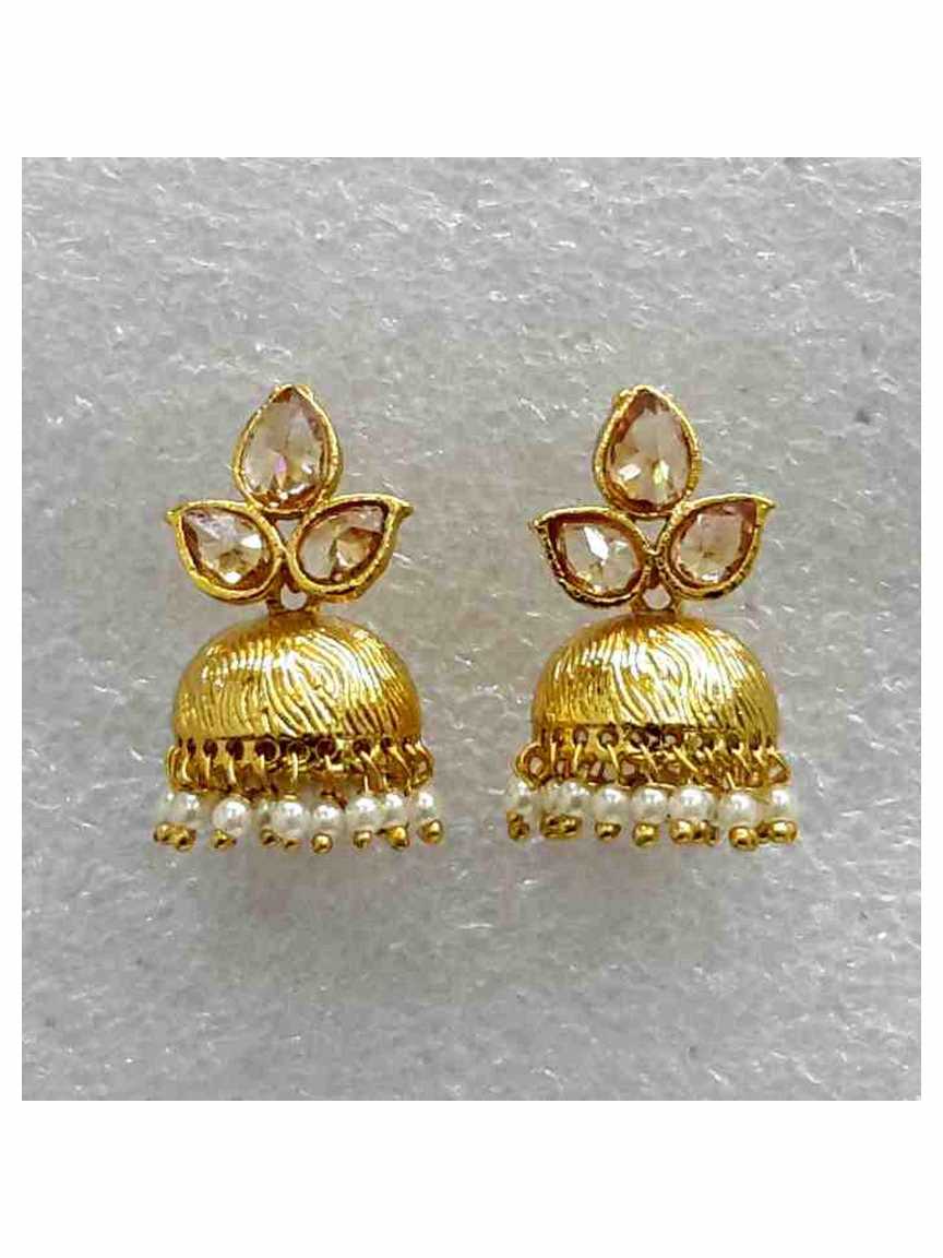 EARRING in CHECKERED POLKI Style | Design - 14794