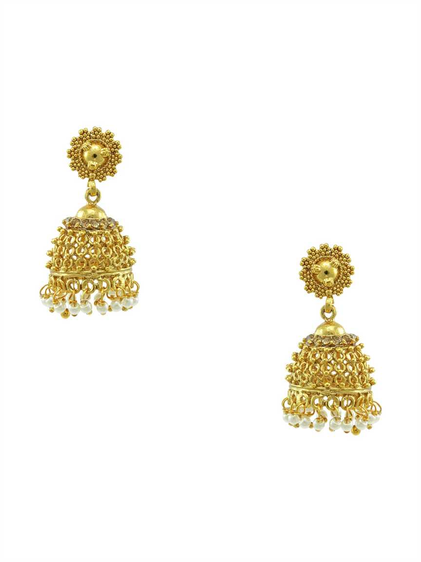EARRING in CHECKERED POLKI Style | Design - 14795