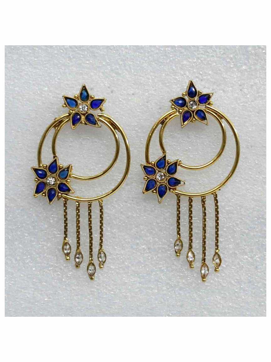 checkered_polki-earring-ERCK14834BLHG