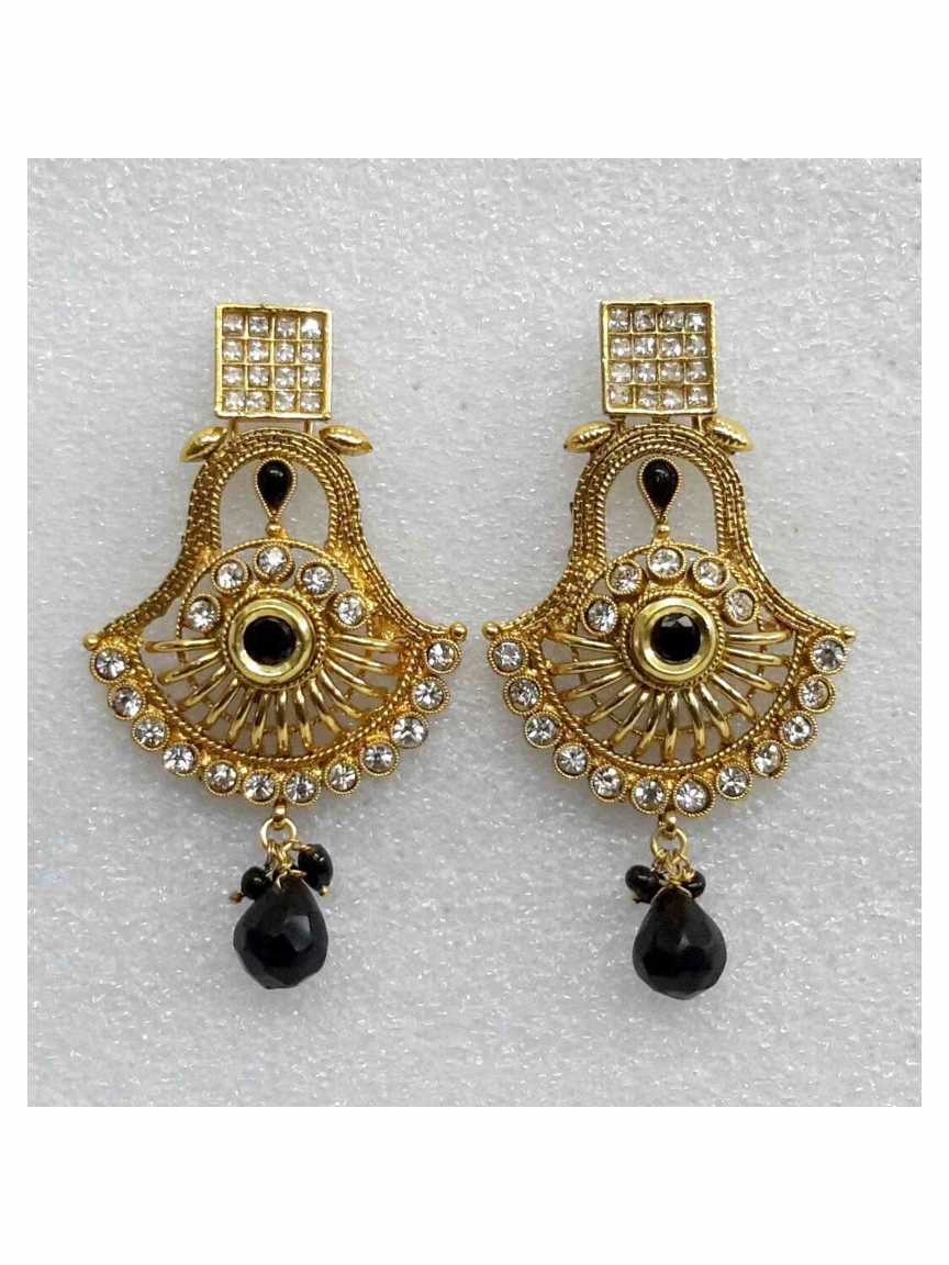 EARRING in CHECKERED POLKI Style | Design - 14835