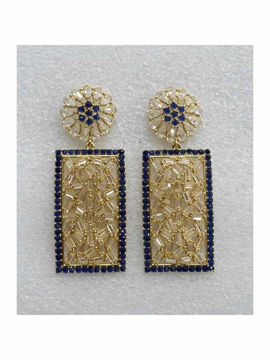 checkered_polki-earring-ERCK14839BLHG