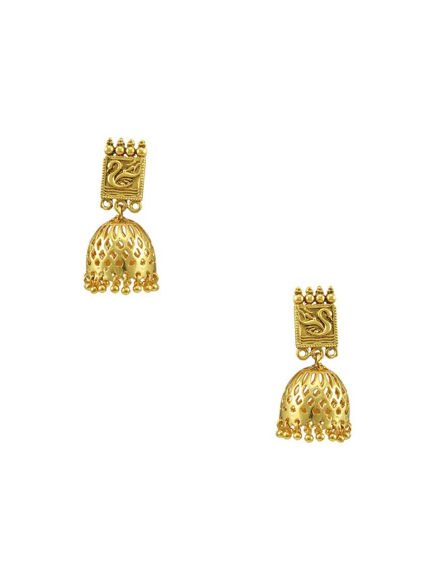 EARRING in CHECKERED POLKI Style | Design - 14944