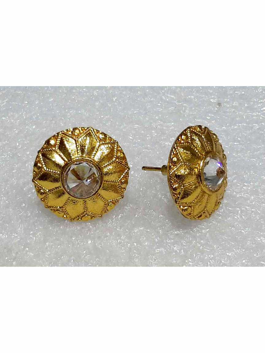 EARRING in CHECKERED POLKI Style | Design - 14957