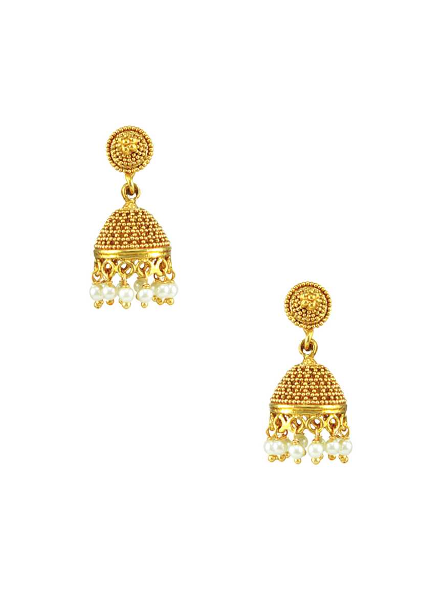 EARRING in CHECKERED POLKI Style | Design - 15043
