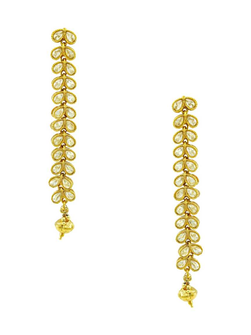 EARRING in CHECKERED POLKI Style | Design - 15084