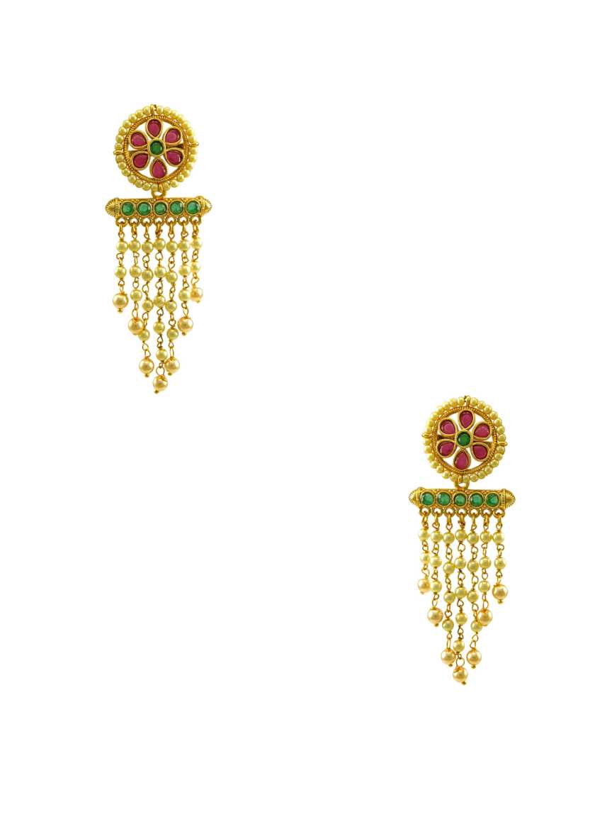 checkered_polki-earring-ERCK15169REHG
