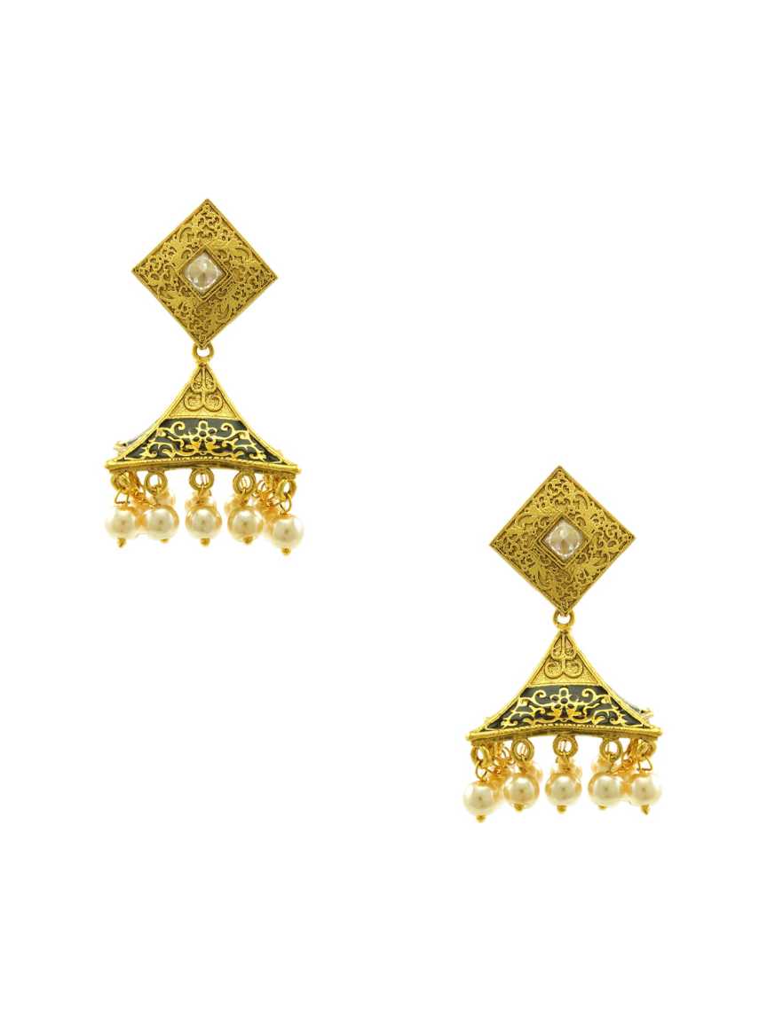 checkered_polki-earring-ERCK15207CLBD