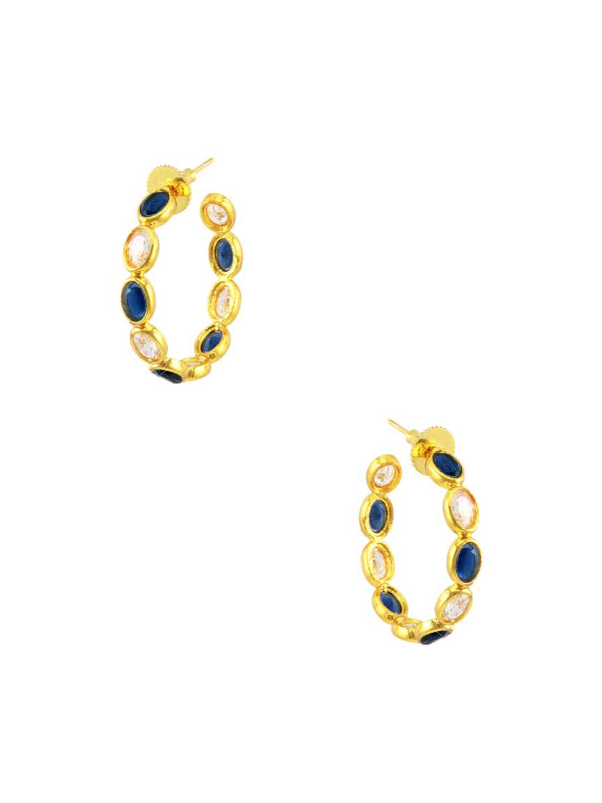 checkered_polki-earring-ERCK15475BLHG