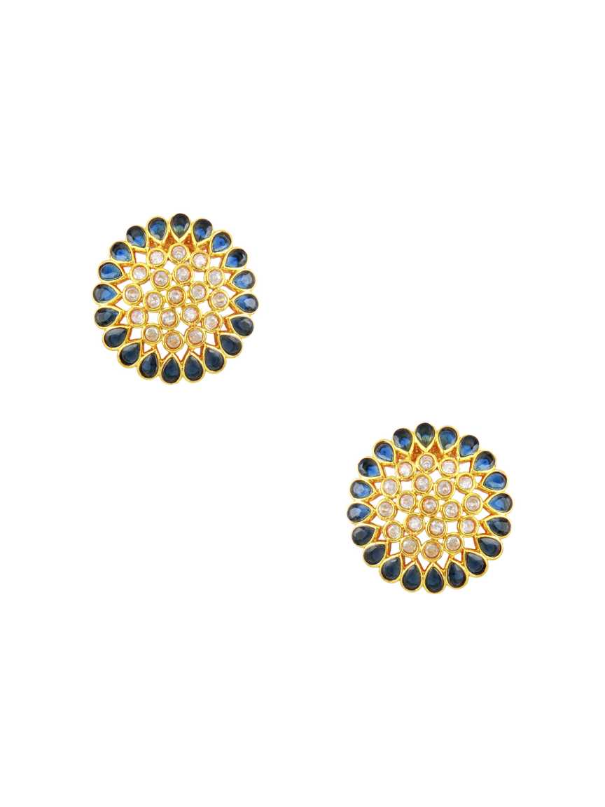 checkered_polki-earring-ERCK15479BLHG