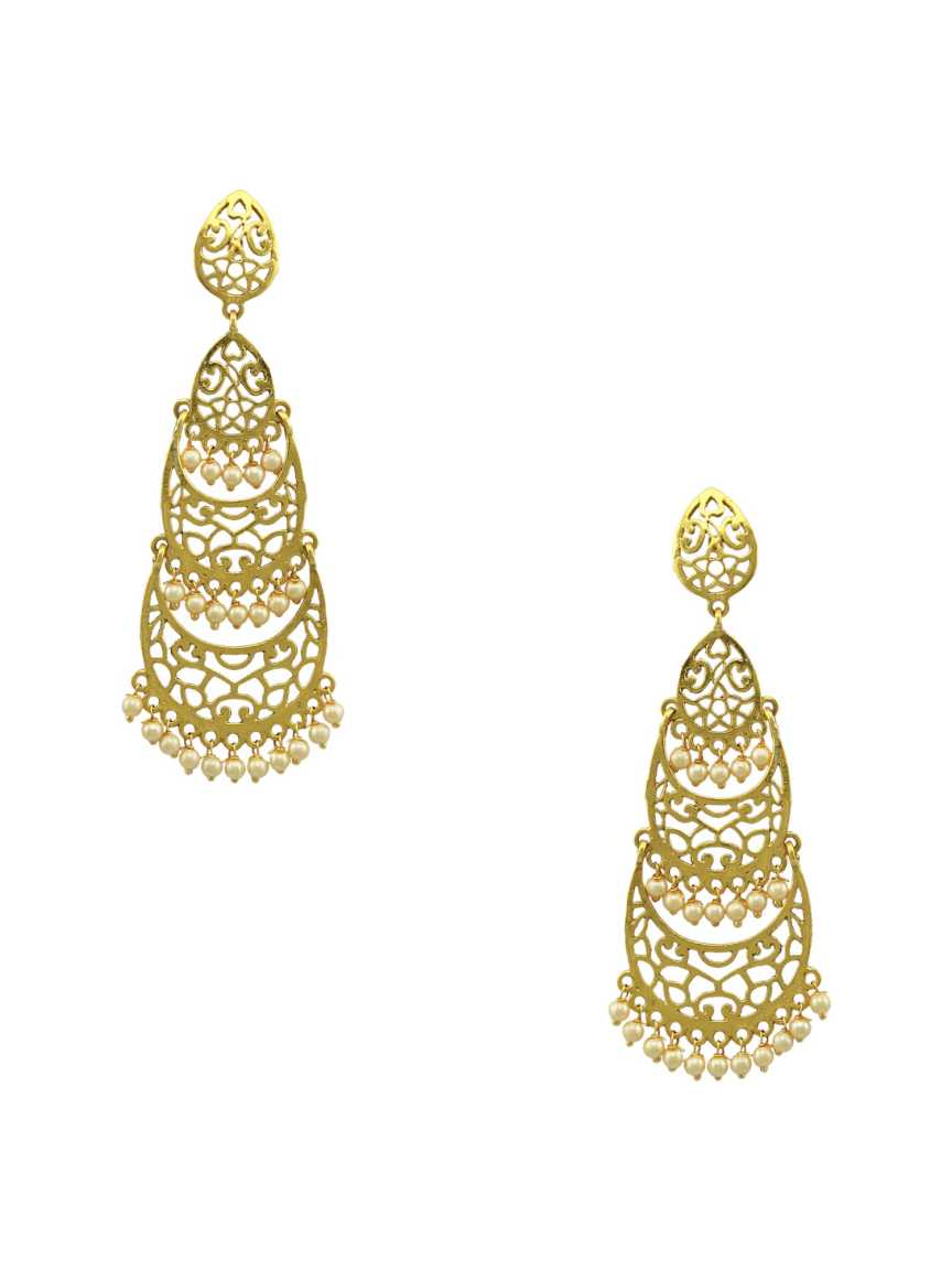 EARRING in CHECKERED POLKI Style | Design - 15482