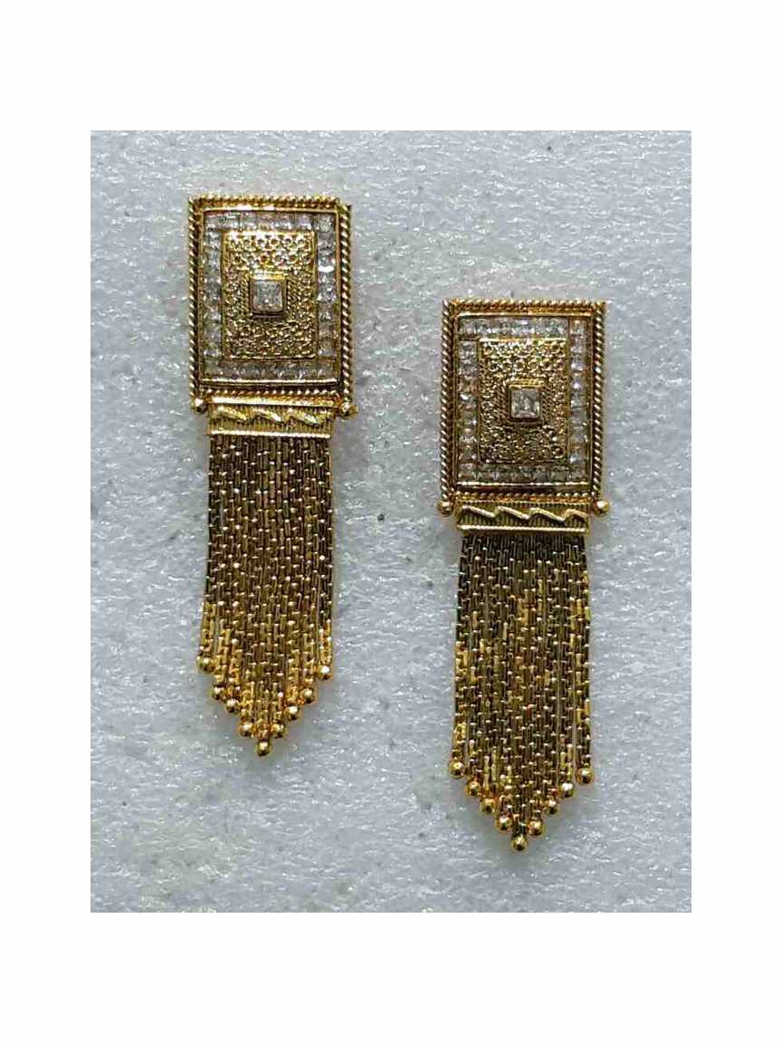 EARRING in CHECKERED POLKI Style | Design - 15893