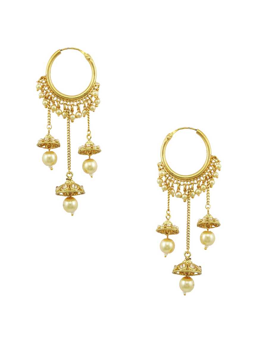 EARRING in CHECKERED POLKI Style | Design - 15930