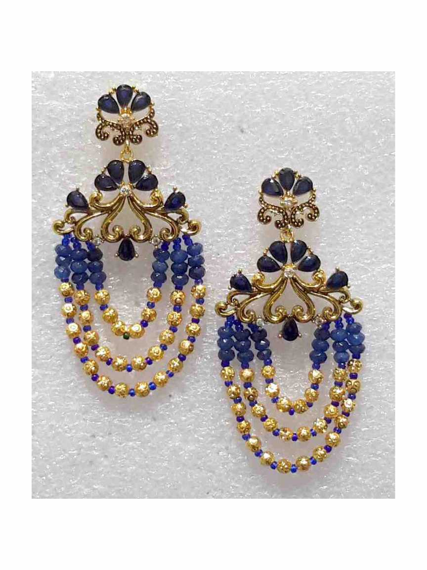 checkered_polki-earring-ERCK15938BLHG