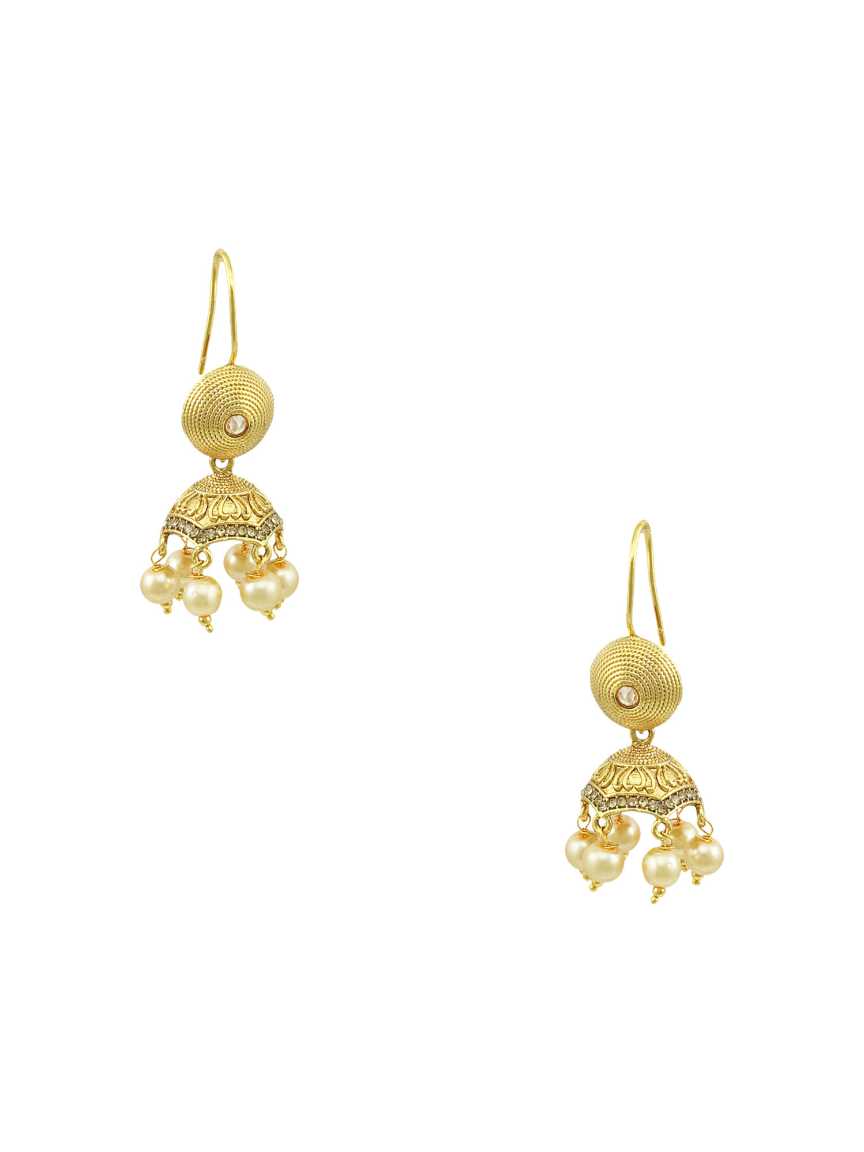EARRING in CHECKERED POLKI Style | Design - 15954