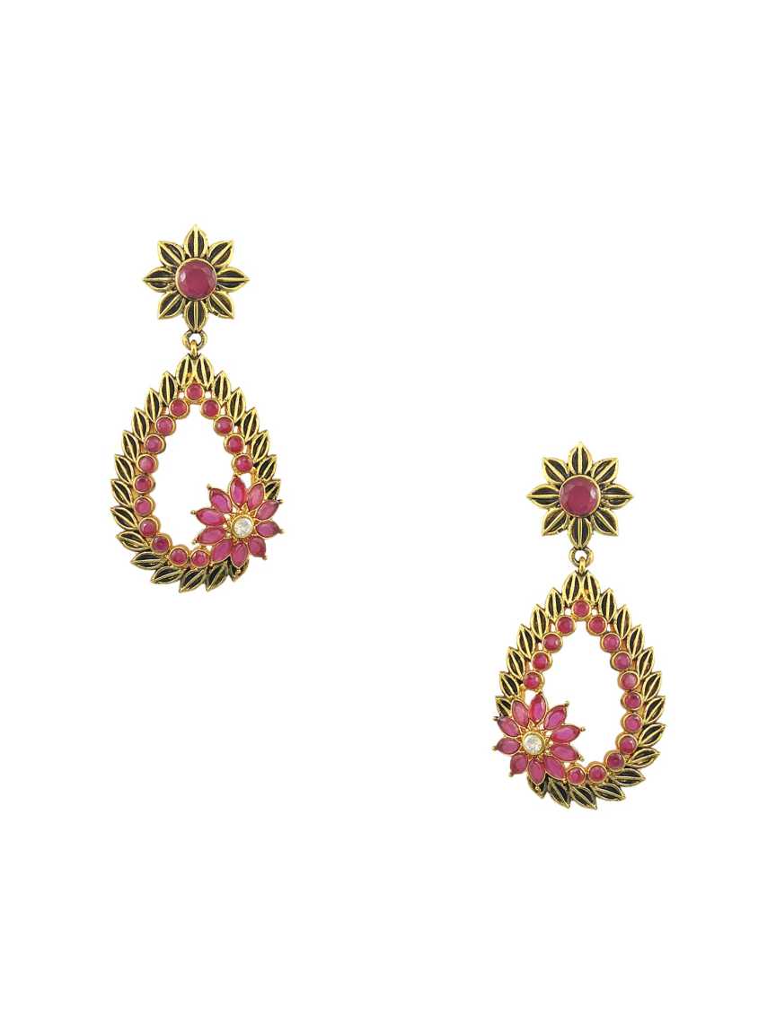 checkered_polki-earring-ERCK16185RBHG