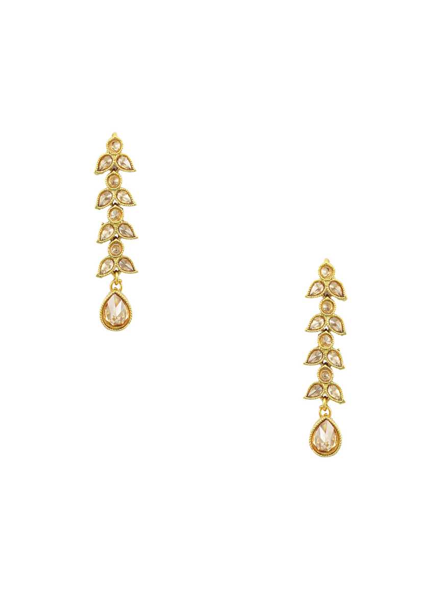 EARRING in CHECKERED POLKI Style | Design - 16279