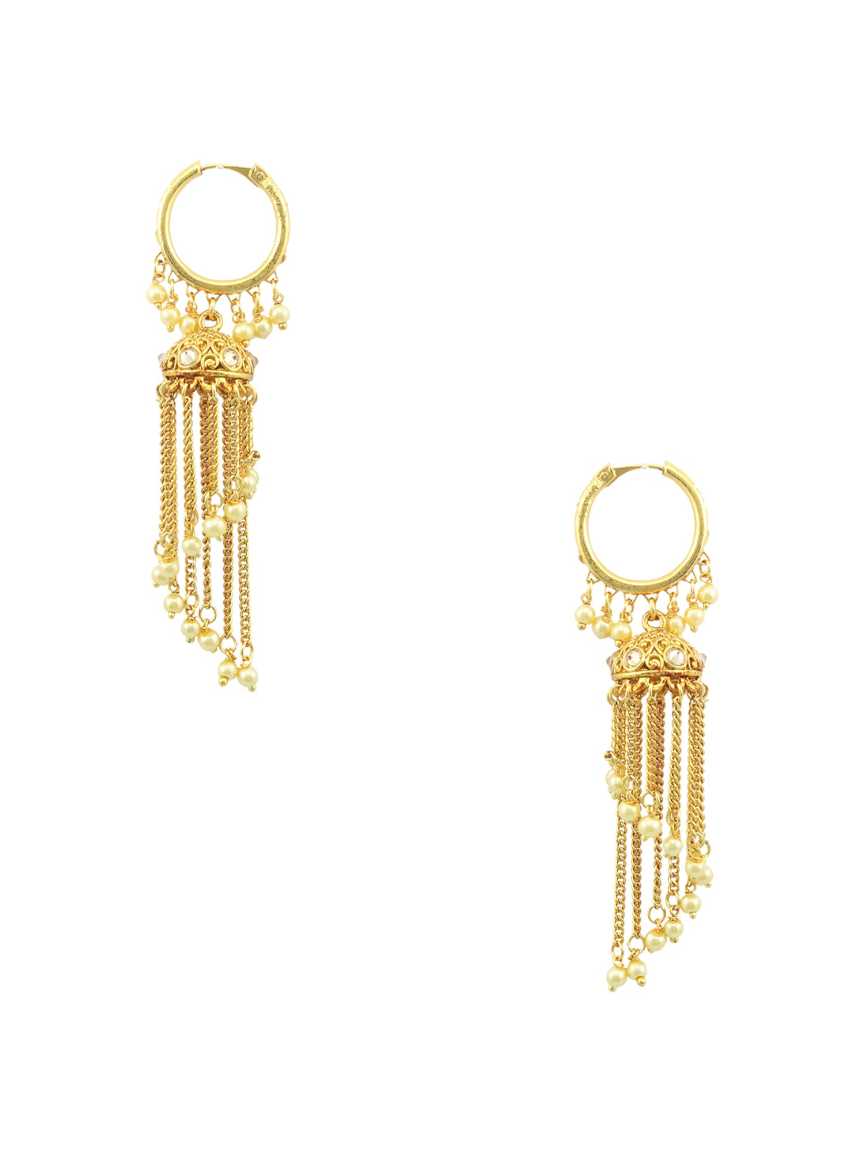 EARRING in CHECKERED POLKI Style | Design - 16308