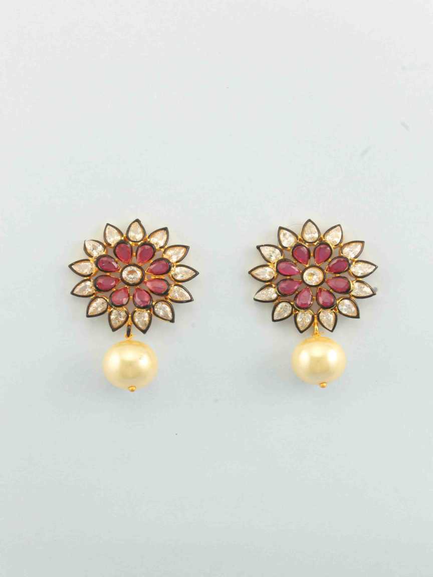 checkered_polki-earring-ERCK16333RBHG