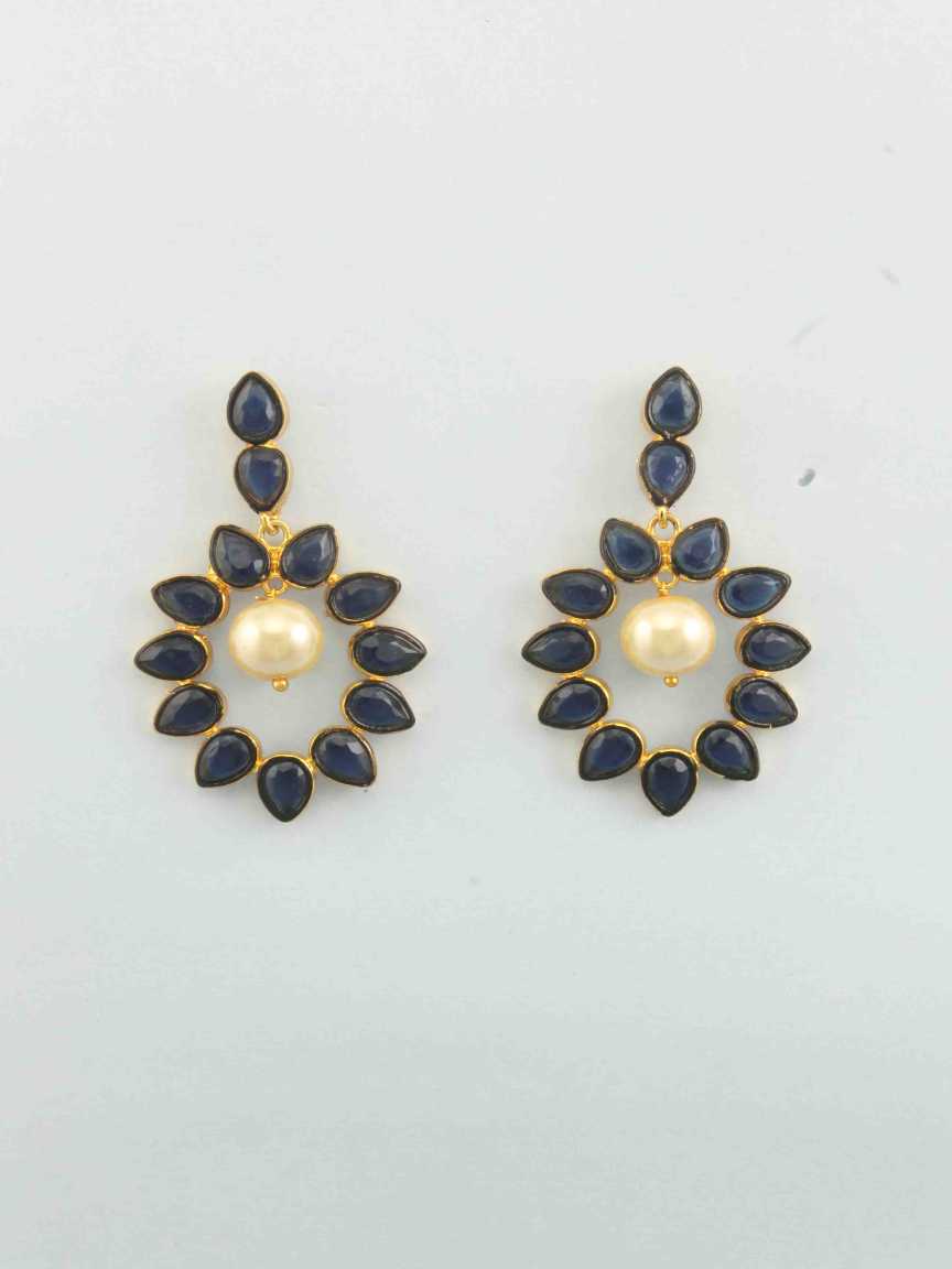 checkered_polki-earring-ERCK16334BLHG