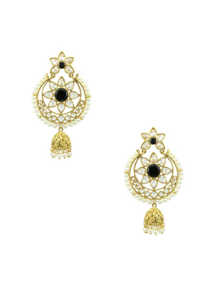 checkered_polki-earring-ERCK16761BKHG