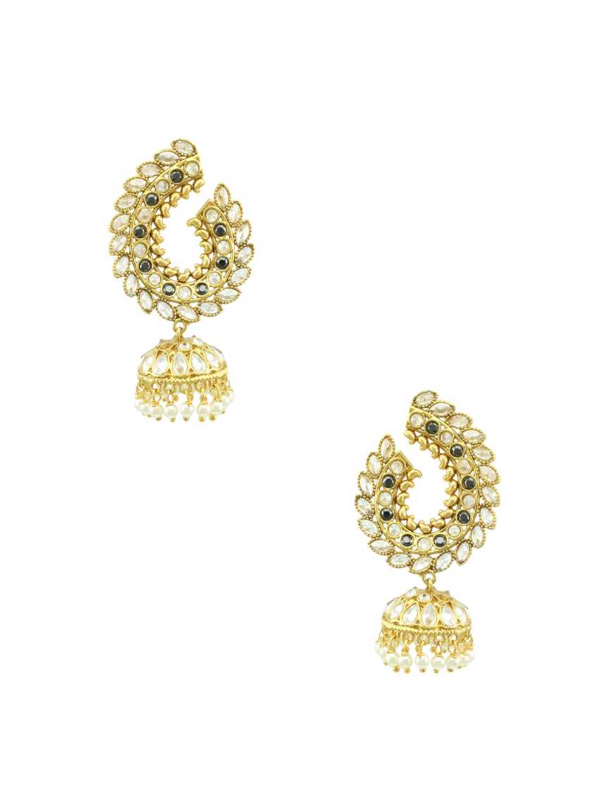 checkered_polki-earring-ERCK16775BKHG
