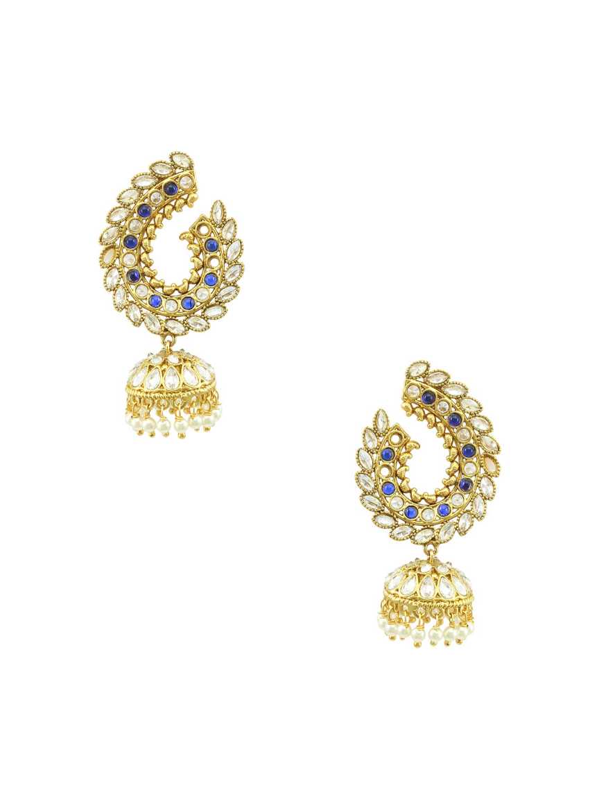 checkered_polki-earring-ERCK16775BLHG
