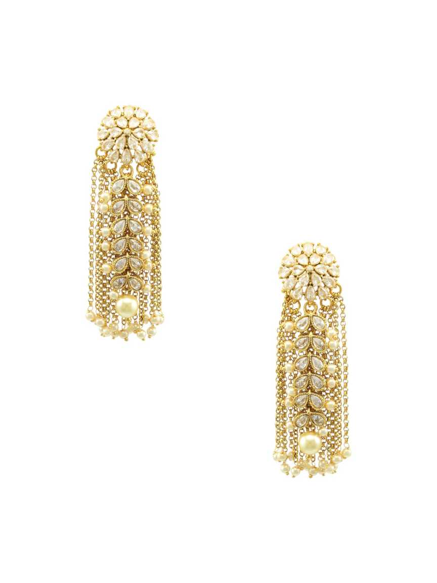 EARRING in CHECKERED POLKI Style | Design - 16902
