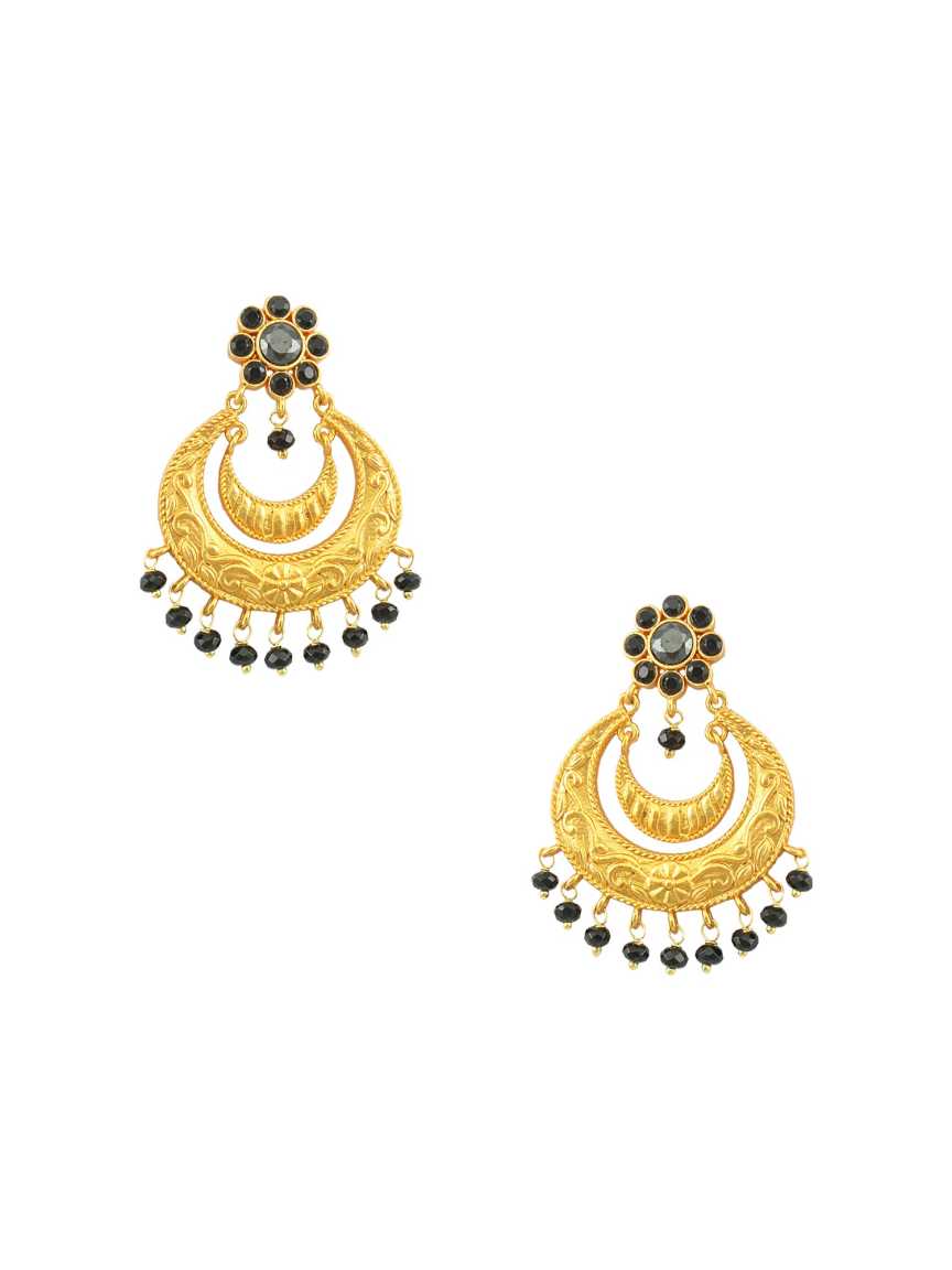 checkered_polki-earring-ERCK16940BKHG