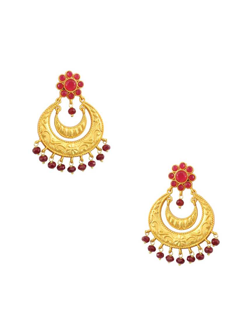 EARRING in CHECKERED POLKI Style | Design - 16940