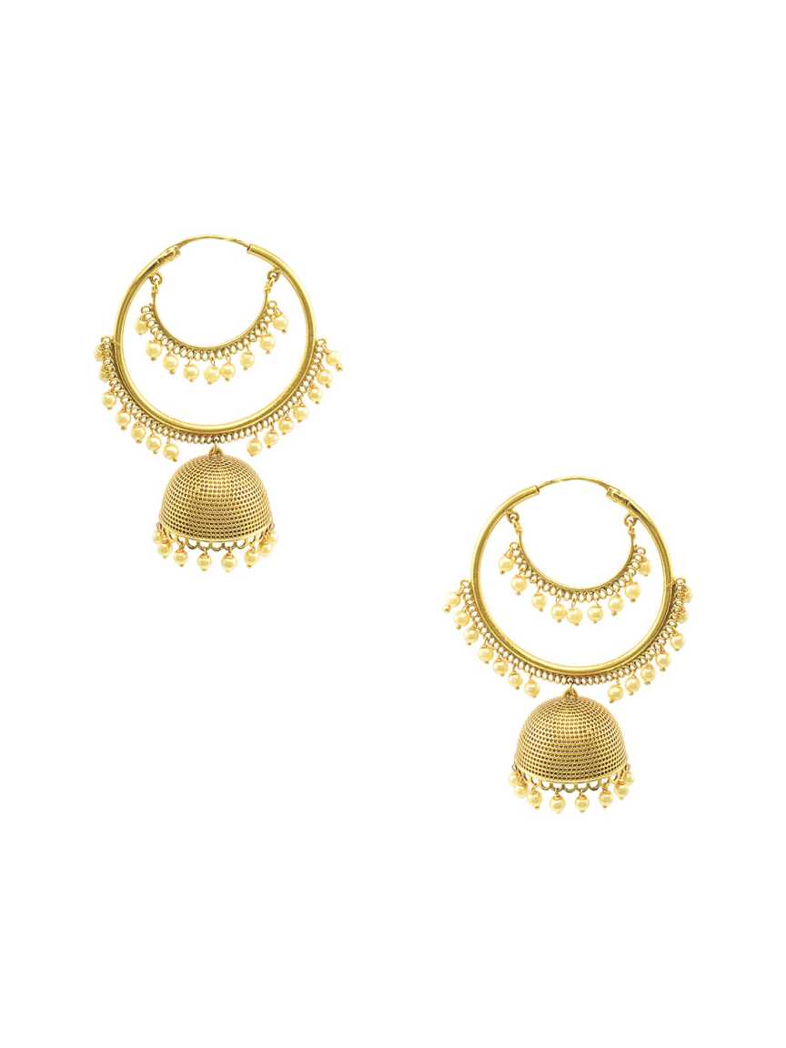 EARRING in CHECKERED POLKI Style | Design - 17300