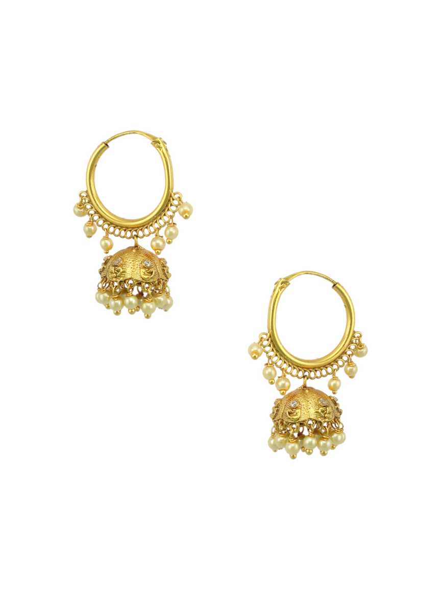 EARRING in CHECKERED POLKI Style | Design - 17421