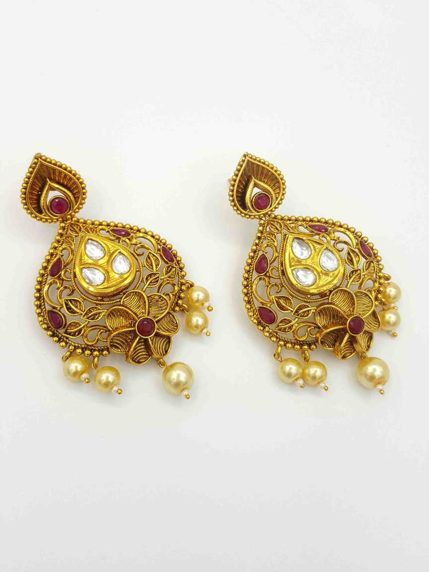 checkered_polki-earring-ERCK17516RBHG